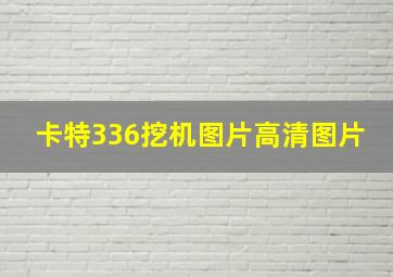 卡特336挖机图片高清图片