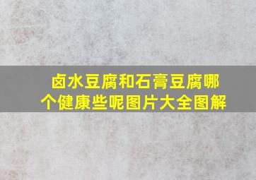 卤水豆腐和石膏豆腐哪个健康些呢图片大全图解