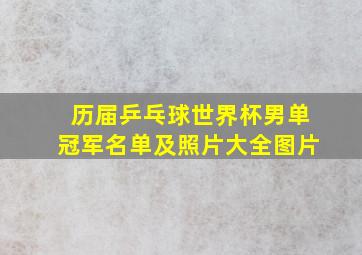 历届乒乓球世界杯男单冠军名单及照片大全图片