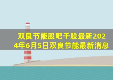 双良节能股吧千股最新2024年6月5日双良节能最新消息