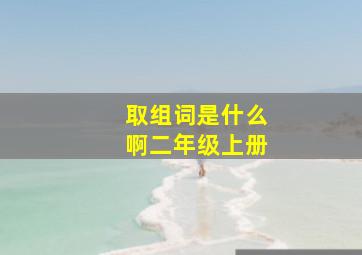 取组词是什么啊二年级上册