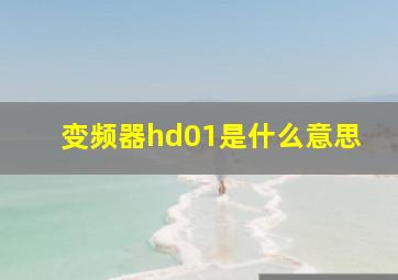 变频器hd01是什么意思