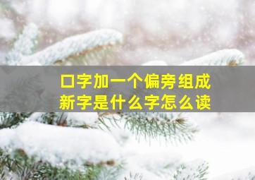 口字加一个偏旁组成新字是什么字怎么读