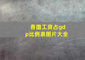 各国工资占gdp比例表图片大全