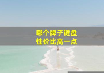 哪个牌子键盘性价比高一点