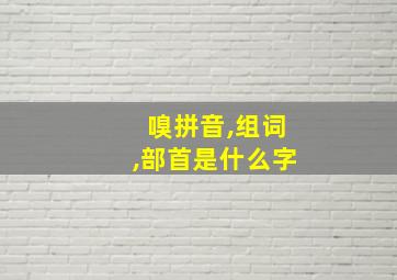 嗅拼音,组词,部首是什么字