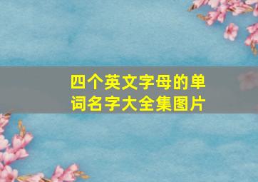 四个英文字母的单词名字大全集图片