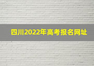 四川2022年高考报名网址