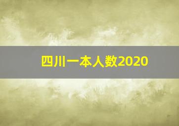 四川一本人数2020