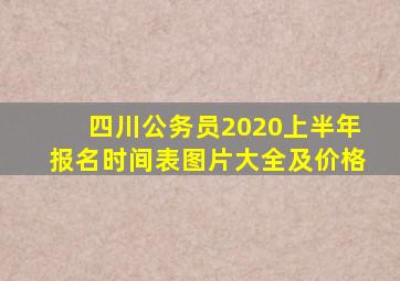 四川公务员2020上半年报名时间表图片大全及价格