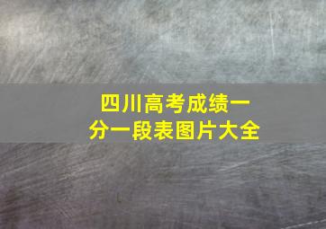 四川高考成绩一分一段表图片大全