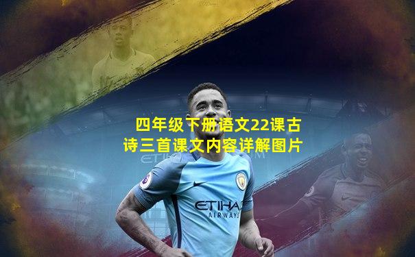 四年级下册语文22课古诗三首课文内容详解图片