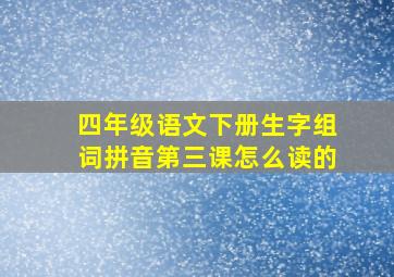 四年级语文下册生字组词拼音第三课怎么读的