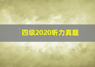 四级2020听力真题