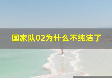 国家队02为什么不纯洁了