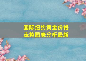 国际纽约黄金价格走势图表分析最新