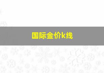 国际金价k线