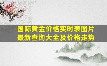 国际黄金价格实时表图片最新查询大全及价格走势