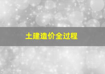 土建造价全过程