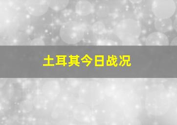 土耳其今日战况