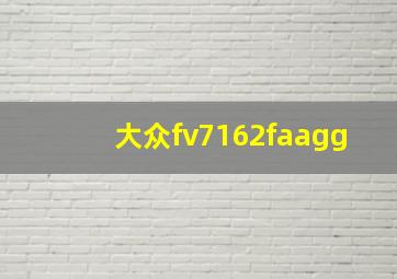 大众fv7162faagg