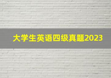 大学生英语四级真题2023