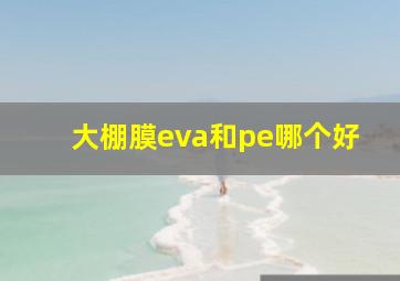 大棚膜eva和pe哪个好