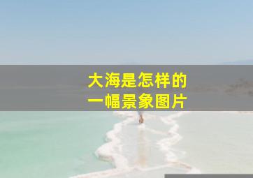 大海是怎样的一幅景象图片