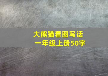 大熊猫看图写话一年级上册50字