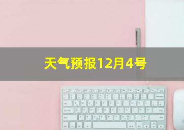 天气预报12月4号