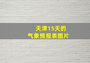 天津15天的气象预报表图片