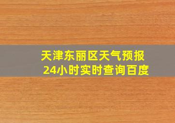 天津东丽区天气预报24小时实时查询百度