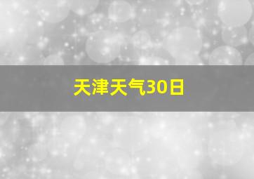 天津天气30日