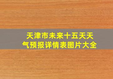 天津市未来十五天天气预报详情表图片大全