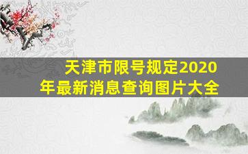 天津市限号规定2020年最新消息查询图片大全