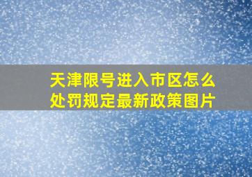 天津限号进入市区怎么处罚规定最新政策图片