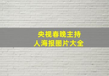 央视春晚主持人海报图片大全