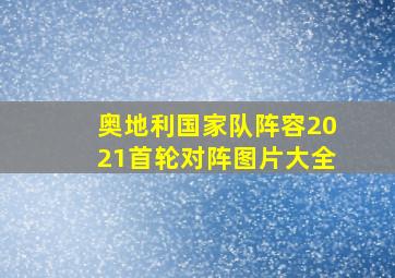 奥地利国家队阵容2021首轮对阵图片大全