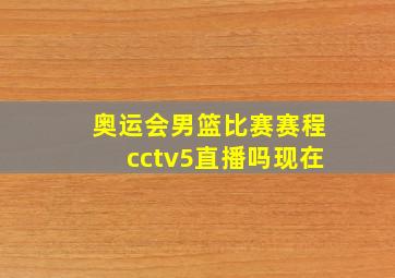 奥运会男篮比赛赛程cctv5直播吗现在