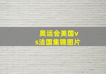 奥运会美国vs法国集锦图片