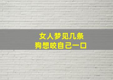 女人梦见几条狗想咬自己一口