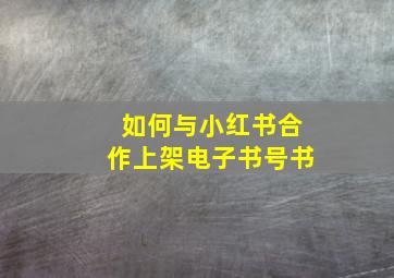 如何与小红书合作上架电子书号书