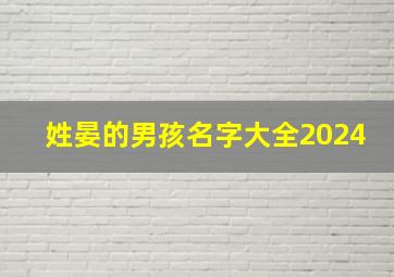 姓晏的男孩名字大全2024