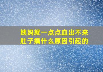 姨妈就一点点血出不来肚子痛什么原因引起的