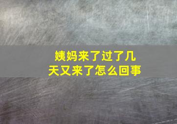 姨妈来了过了几天又来了怎么回事