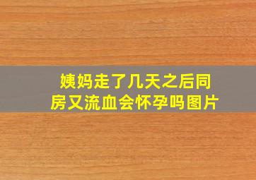 姨妈走了几天之后同房又流血会怀孕吗图片