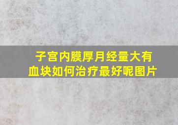 子宫内膜厚月经量大有血块如何治疗最好呢图片