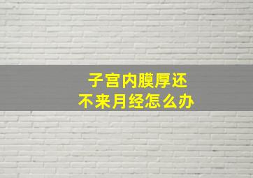 子宫内膜厚还不来月经怎么办