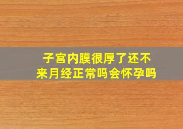 子宫内膜很厚了还不来月经正常吗会怀孕吗