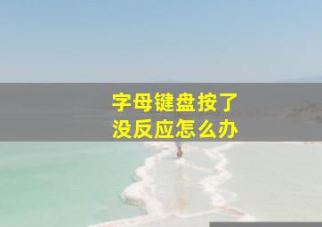 字母键盘按了没反应怎么办